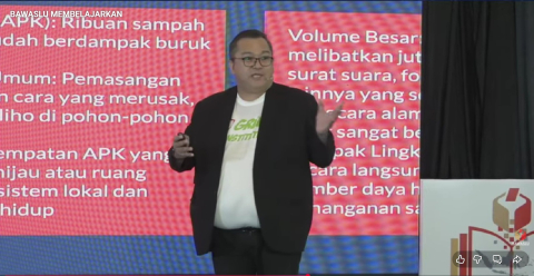 Sambutan anggota Bawaslu prov Sulut